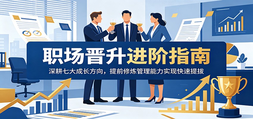 职场晋升进阶指南:深耕七大成长方向,提前修炼管理能力实现快速提拔