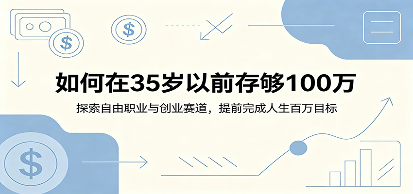 如何在35岁以前存够100万:探索自由职业与创业赛道,提前完成人生百万目标