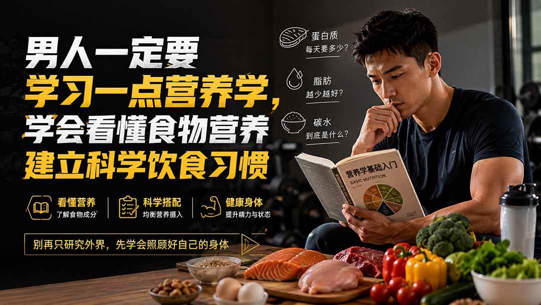 付费文章:男人一定要学习一点营养学,学会看懂食物营养建立科学饮食习惯