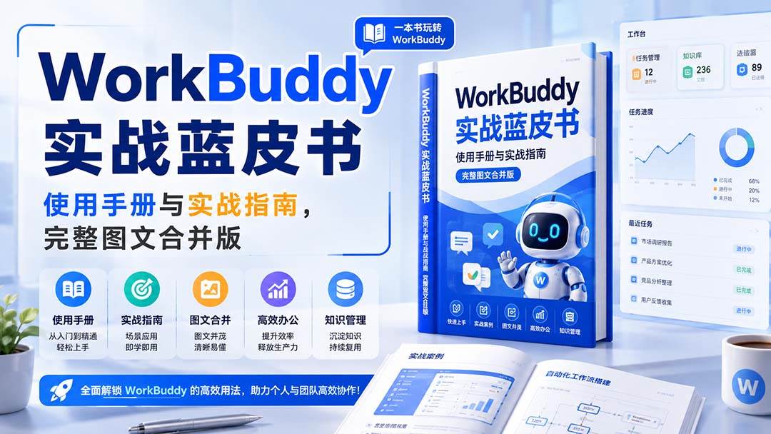 WorkBuddy实战蓝皮书,使用手册与实战指南,完整图文合并版