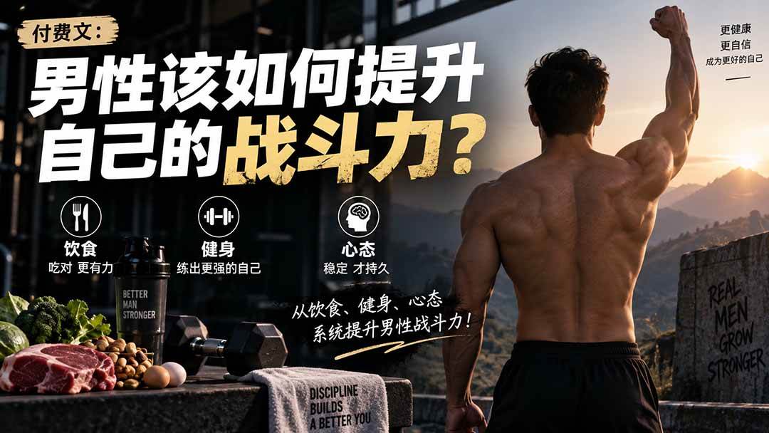 付费文章:男性该如何提升自己的战斗力?