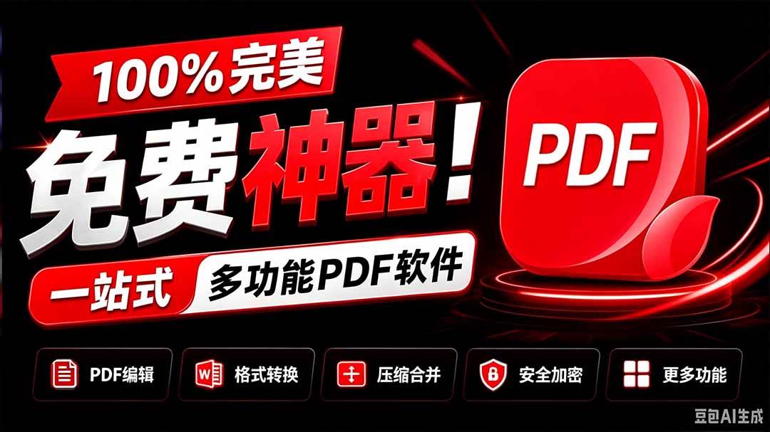 100%完美免费神器!一站式多功能PDF软件,支持PDF格式转换压缩编辑等,简约无广告,太Nice了JOPDF