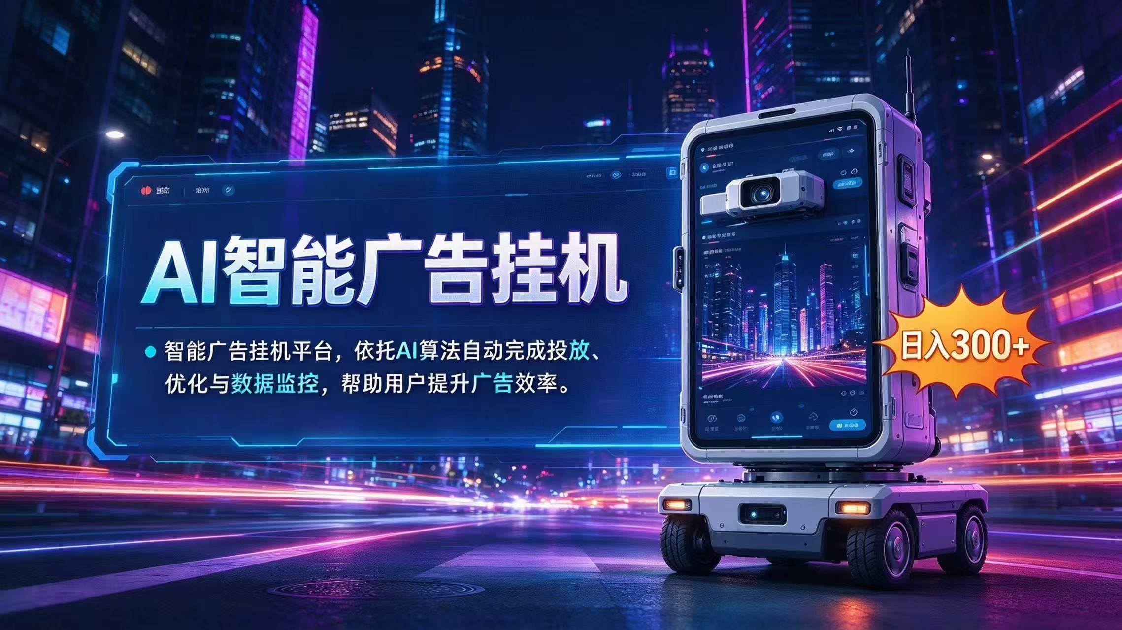 AI 智能广告挂机|AI 自动运行,轻松托管广告任务
