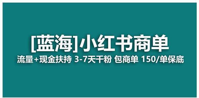 【蓝海项目】小红书商单!长期稳定 7天变现 商单一口价包分配 轻松月入过万