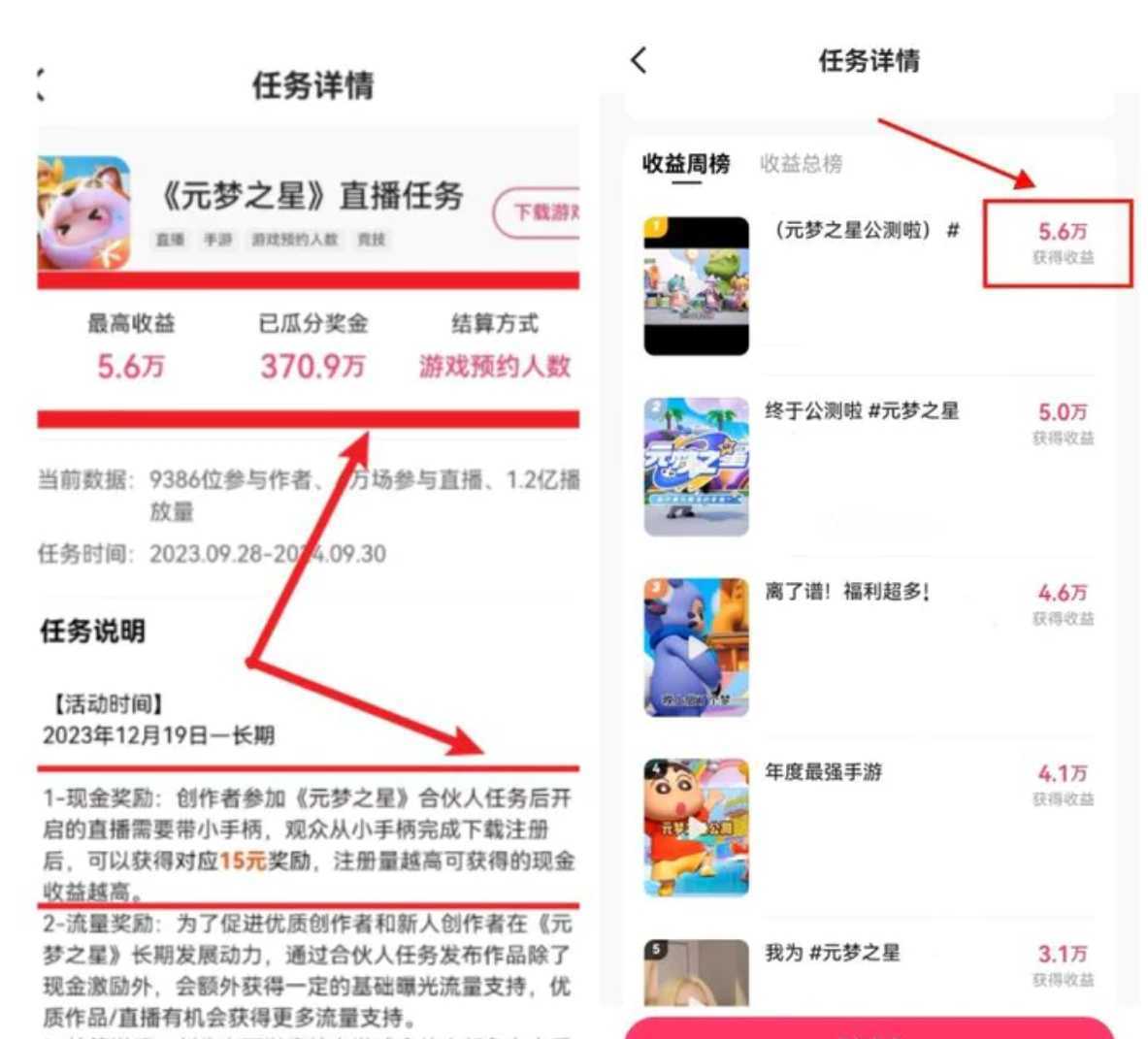 快手游戏新风口，元梦之星合伙人，一周收入50000+