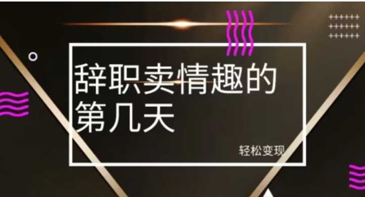 冷门赛道，辞职卖情趣的第几天，超暴力项目