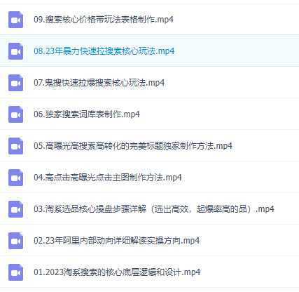 2023淘宝天猫搜索持续盈利陪跑训练营，解决想要搜索流量做不起来问题