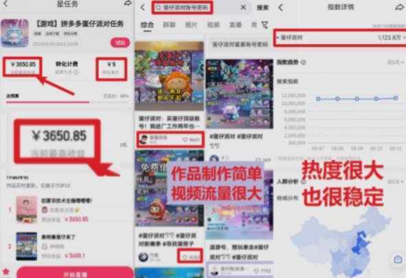 靠蛋仔派对日入3600+，会截图就能做，保姆式教学无脑操作【揭秘】