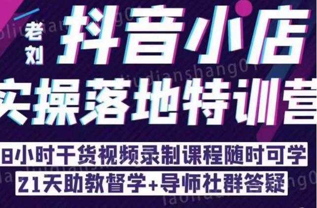 抖音小店实操落地特训营：抖音小店无货源精细化运营，抖店商品卡流量