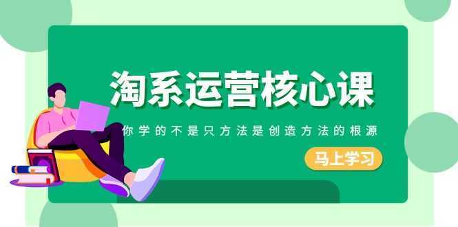 淘系运营核心课，你学的不只是方法而是创造方法的根源