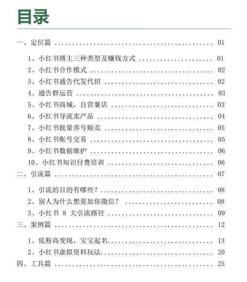 2023互联网吸金指南 – 小红书篇，包含了项目赚钱的基础理论和实操的小红书虚拟电商