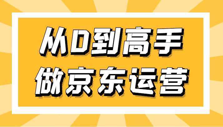 从0到高手做京东运营，从基础到高级，带你玩转京东电商平台