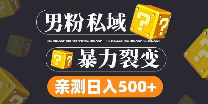 (6677)男粉项目,一个作品变现1000+,新渠道新玩法,一部手机实现月入过万