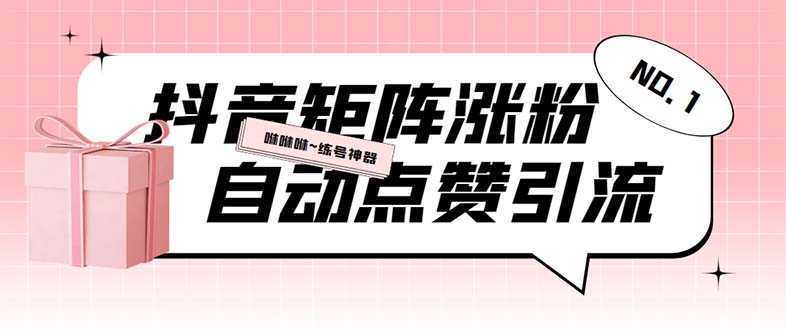 外面收费3988斗音矩阵涨粉挂机项目,自动化操作【软件+视频教程】