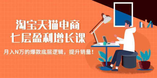 淘宝天猫电商七层盈利增长课:月入N万的爆款底层逻辑,提升销量!