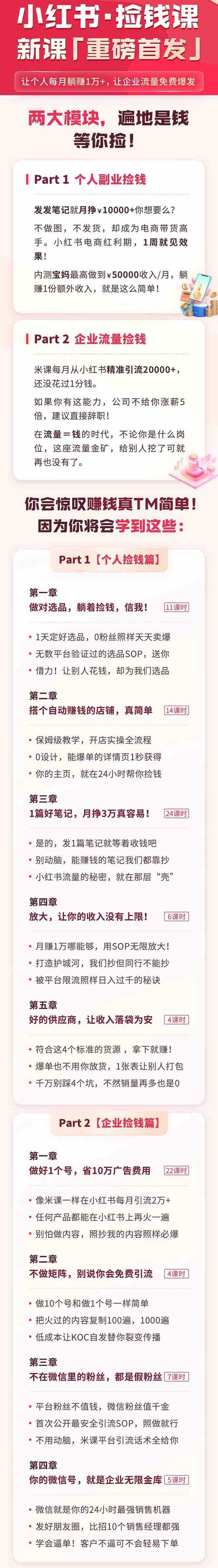 小红书之检钱课：从0开始实测每月多赚1.5w起步，赚钱真的太简单了