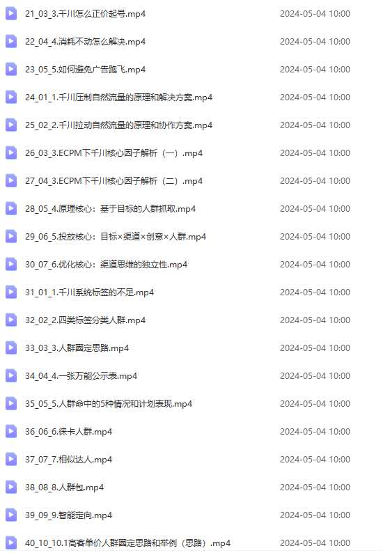 2024单品正价起号，直播素材投流选品：选品课+投流课+素材课+卡首屏/100节