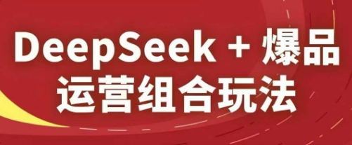 DeepSeek+爆品运营组合玩法，2025淘系精品课