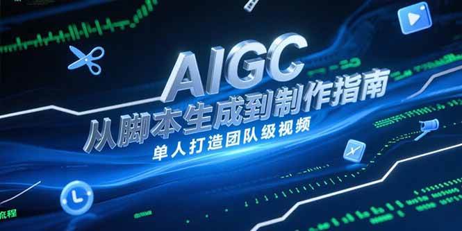 AIGC视频制作指南，从脚本生成到剪辑全流程，单人打造团队级视频