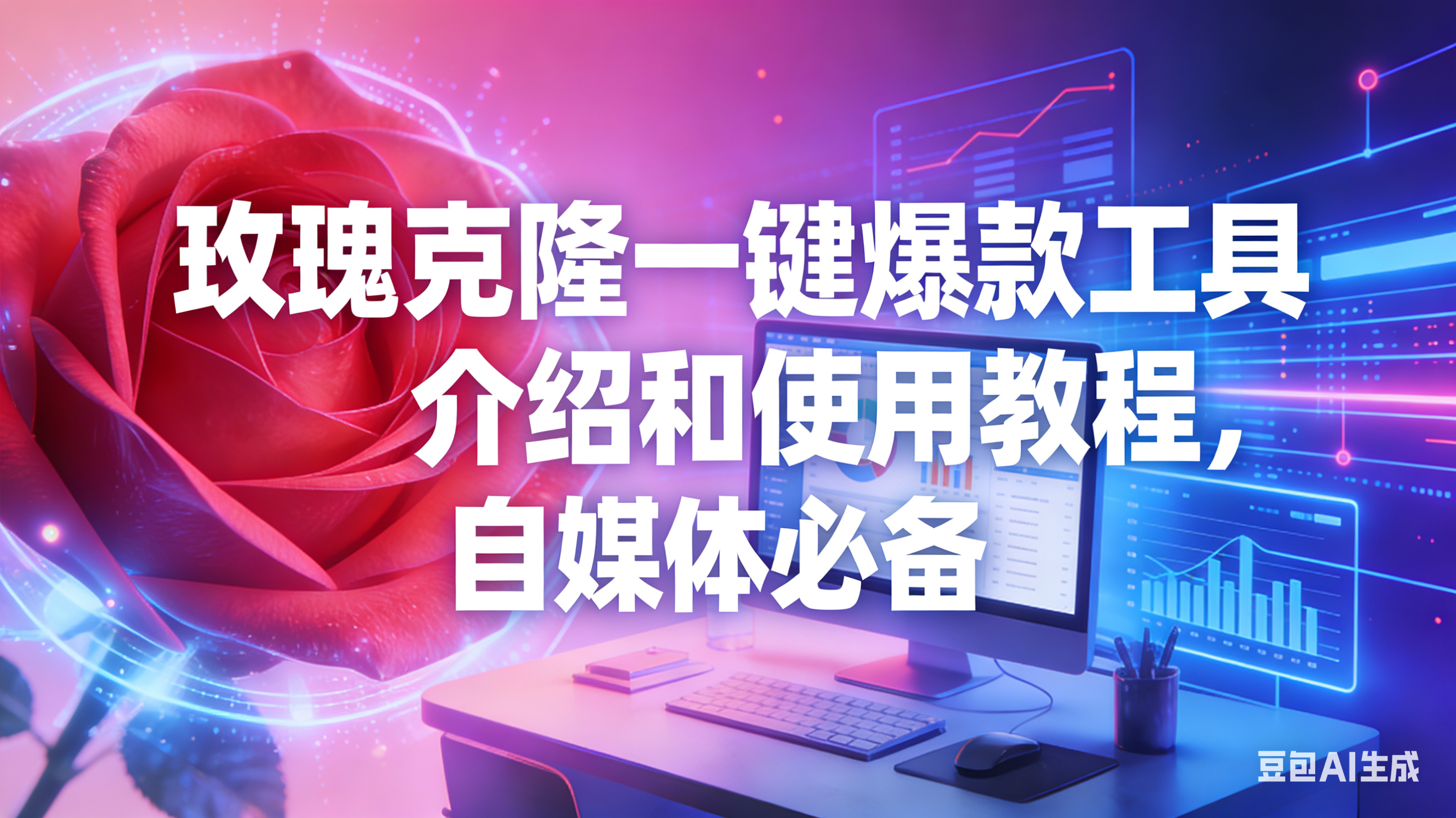 玫瑰克隆工具，自媒体必备，一键爆款工具详细介绍和使用教程