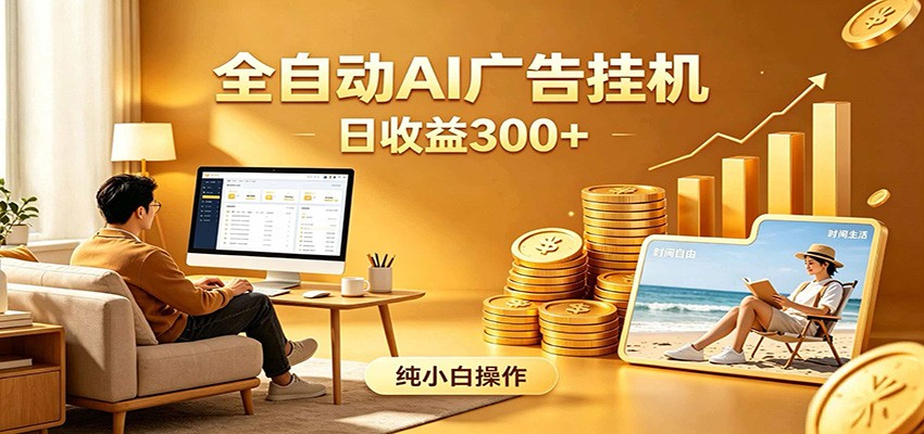 AI风口项目，全程解放双手，后台自动运行赚取收益，每天稳定收益300+
