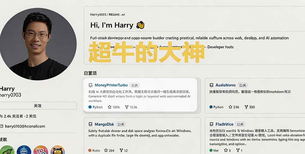 在Gtihub上做出10万 stars 的大神，又发布新项目了！一键让磁盘更干净，开源免费清理工具 MangoDisk