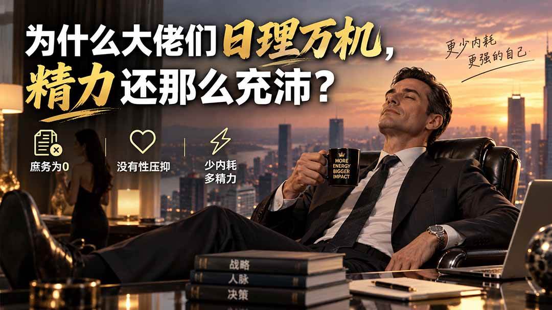 付费文章：为什么大佬们日理万机，精力还那么充沛？