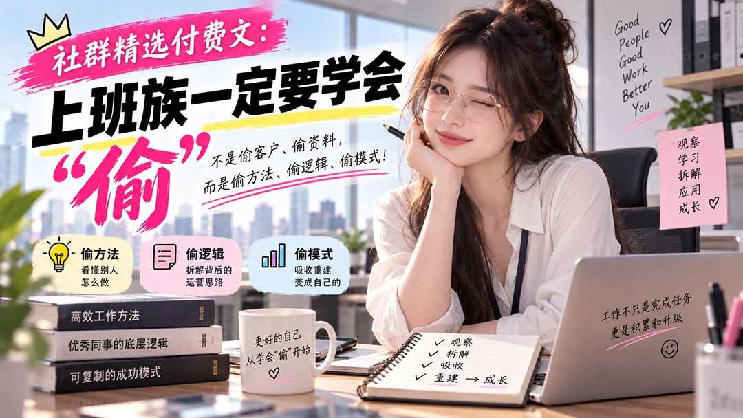 社群精选付费文：上班族一定要学会“偷“