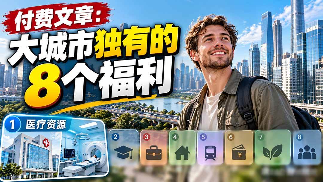 付费文章：大城市独有的8个福利