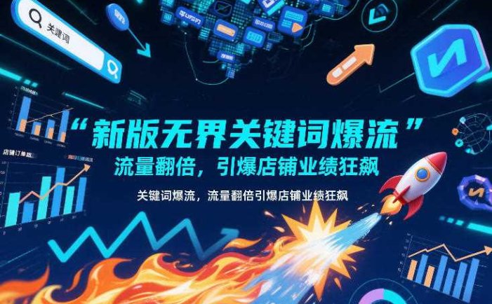 新版无界关键词爆流，流量翻倍，引爆店铺业绩狂飙