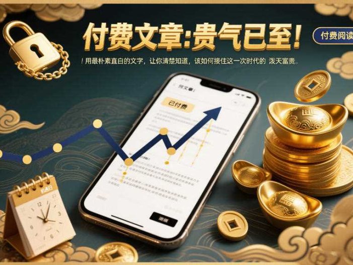 付费文章：贵气已至！用最朴素直白的文字，让你清楚知道，该如何接住这一次时代的泼天富贵