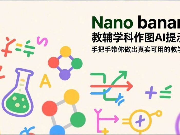 Nano banana 教辅学科作图AI提示词，手把手带你做出真实可用的教学素材