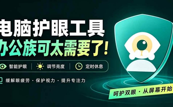 天天盯着个屏幕，没护眼工具怎么行？免费电脑蓝光护眼应用来了，还有宠物定时提醒你休息 护眼宝